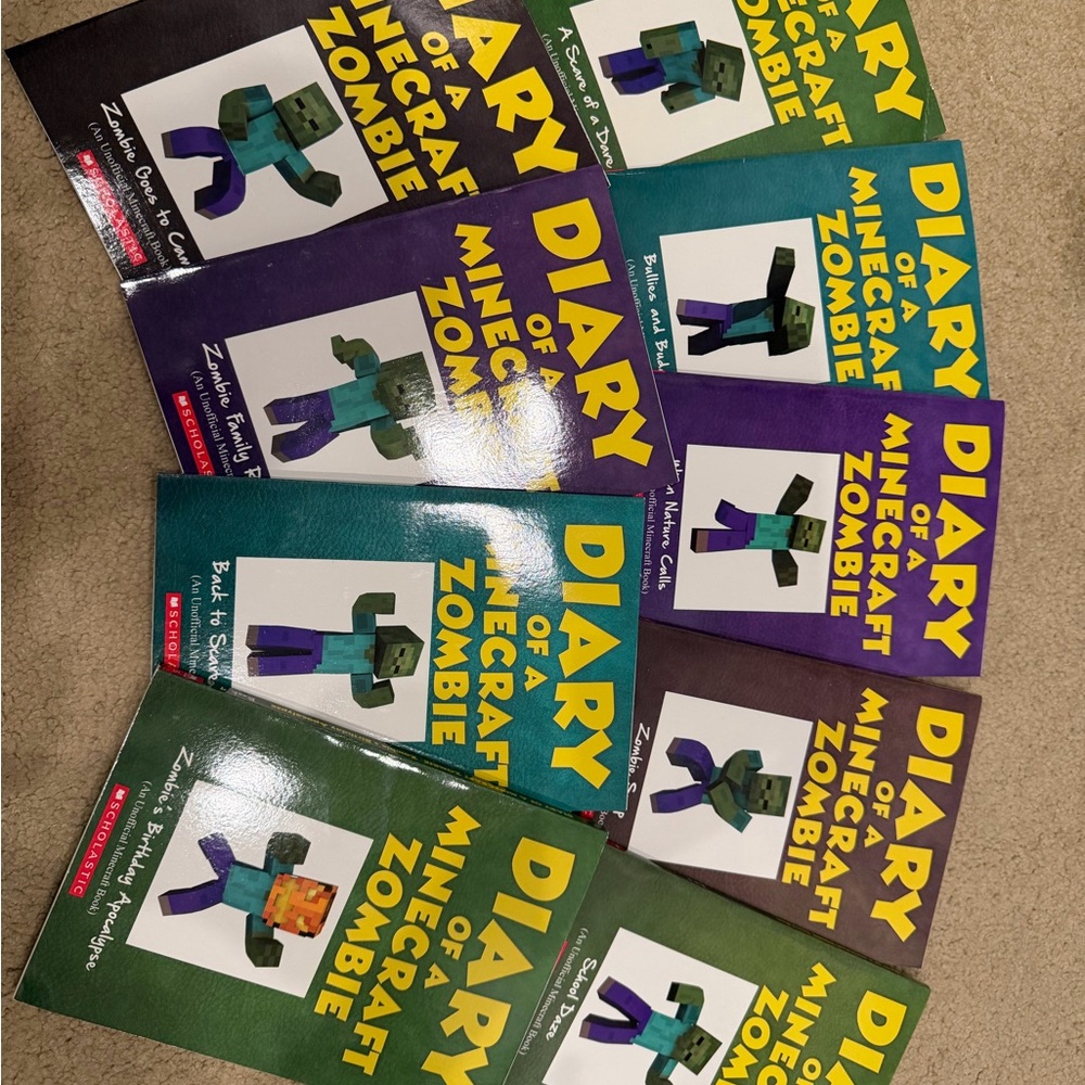 “Diary Of A Minecraft Zombie” Books 1-9 Set
